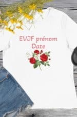 T-shirt Décontracté avec fleurs pour Femme