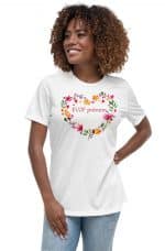 T-shirt à fleurs Décontracté pour Femme
